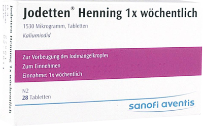 JODETTEN Henning 1x wöchentlich Tabletten