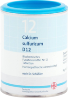 BIOCHEMIE DHU 12 Calcium sulfuricum D 12 Tabletten