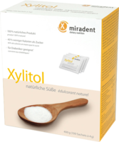 MIRADENT Xylitol Zuckerersatz Pulver Sachets