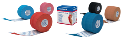 LEUKOTAPE K 7,5 cm hautfarben