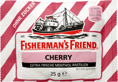 FISHERMANS FRIEND Cherry ohne Zucker Pastillen