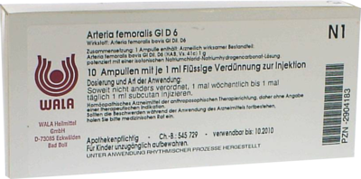 ARTERIA FEMORALIS GL D 6 Ampullen