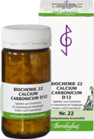 BIOCHEMIE 22 Calcium carbonicum D 12 Tabletten