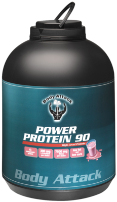 POWER PROTEIN 90 Strawberry Flavour Pulver