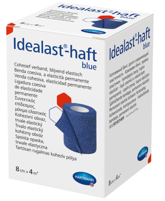 IDEALAST-haft color Binde 8 cmx4 m blau