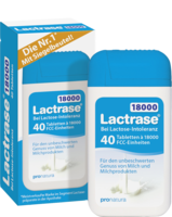 LACTRASE 18.000 FCC Tabletten teilbar im Spender