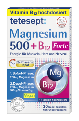 TETESEPT Magnesium 500+B12 Depot Tabletten