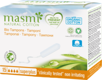 BIO TAMPONS Super Plus 100% Bio-Baumwolle MASMI