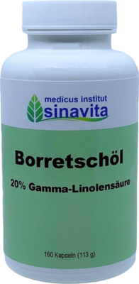 BORRETSCHÖL 20% Gamma-Linolensäure 160 Kapseln