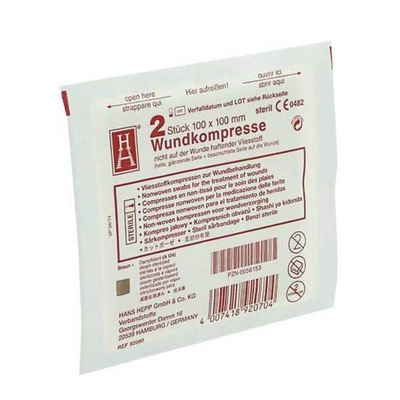 WUNDKOMPRESSE Vliesstoff steril 10x10 cm