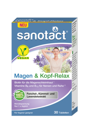 SANOTACT Magen&Kopf-Relax m.Fench.Kümmel&Lav.Tbl.