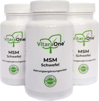 MSM SCHWEFEL 500 mg vegan 3er Set Kapseln