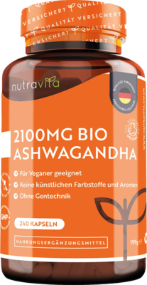 BIO ASHWAGANDHA 2100mg hochdos.veg.Tagesdosis Kps.