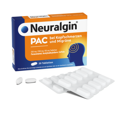 NEURALGIN PAC bei Kopfschmerzen und Migräne Tabl.