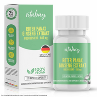 ROTER PANAX Ginseng Extrakt 600 mg vegan Kapseln