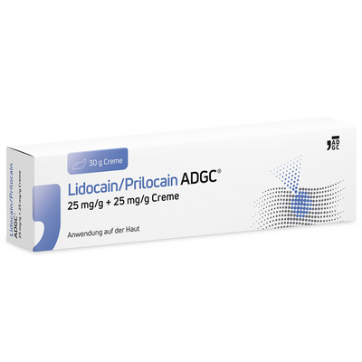 LIDOCAIN/PRILOCAIN ADGC 25 mg/g + 25 mg/g Creme