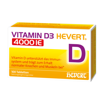 VITAMIN D3 HEVERT 4000 I.E. Tabletten
