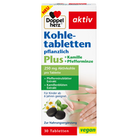 DOPPELHERZ Kohletabletten+Kamille+Pfefferminze